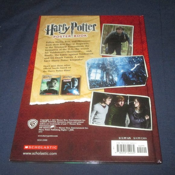 The World of Harry Potter Poster Book (2011, Scholastic/Warner Bros,, Hardcover) - Picture 2 of 3